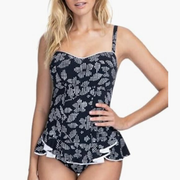 Profile by Gottex Cup Sized Sweetheart Swimdress One Piece Size 8D - 7915 - Picture 1 of 1